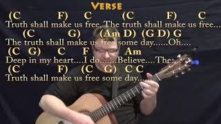 We Shall Overcome (HYMN) Guitar Cover Lesson in C with Chords/Lyrics