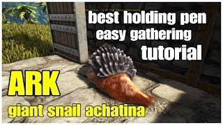 ARK Easy Resource Gathering Achatina  Raised Holding Pen Giant Snail Cementing Paste