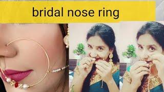 most requested video//आ गई है nosering की bridal big nosering