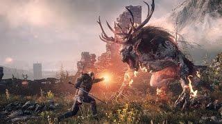 PS4 The Witcher 3 Wild Hunt №39 БОСС БЕСС РОГАТЫЙ ПОЛОСАТЫЙ