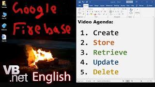 Google FireBase INSERT, SELECT, UPDATE, DELETE Data | VB.Net English