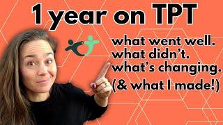 One Year on TPT| What I’ve Learned, Income, and Changes I'm Making