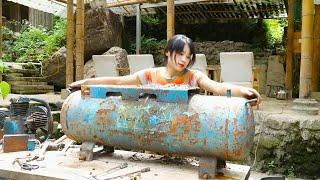 The Genius Girl Spent Seven Days Repairing The Air Pump,The Outer Shell Was Damaged|Linguoer