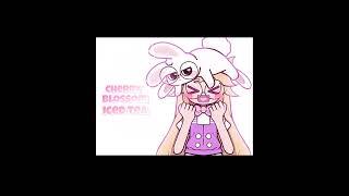 (cherry blossom iced tea) #trending #animation #edit #art #bunny #drawing