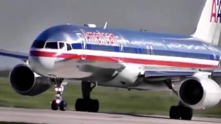 American Airlines Boeing 757-223 N189AN Departs Manchester 2.5.13