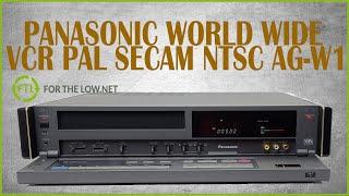 PANASONIC AG-W1 VHS VCR Player: Best Region-Free Video Player for NTSC PAL SECAM Formats Worldwide!