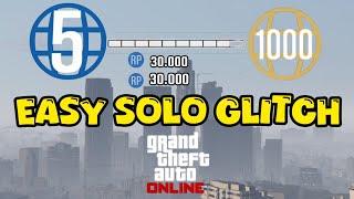 SOLO RP Glitch Fast rank up in gta 5 online, gta 5 level up glitch