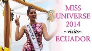 Miss Universe, Paulina Vega visits Ecuador