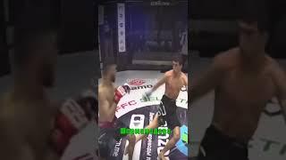 ВЫСКОЧКА получил по заслугам! Таджик поставил его на место в жёстком бою!#ММА #UFC #нокаут #бой