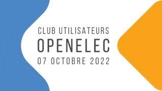 7ème Club Utilisateurs openElec - Mions - 07 octobre 2022