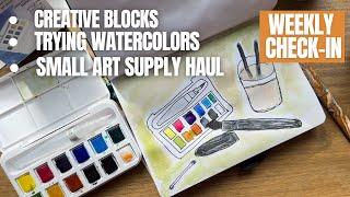 What holds me back creatively & trying Winsor & Newton Cotman Watercolor Paint Set  Chatty Check In