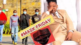 Eric Omondi is calling upon all Kenyans on Friday to celebrate Boniface Kariuki a mask vendor 