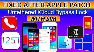  Fixed Apple Patch Checkm8 Tools iPhone 5S/6/6+ iOS 12.5.7 iCloud Bypass with Sim/Signal Windows