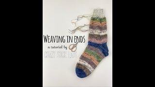 Weaving in Ends - Crazy Sock Lady Tutorial