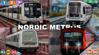 ️ All the Nordic Countries Metro Lines ( Copenhagen / Helsinki / Oslo / Stockholm) (2024) [4K]