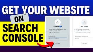 Set Up Google Search Console For Your Website - Full Tutorial 2024 - Indexing Problem, Sitemap & SEO