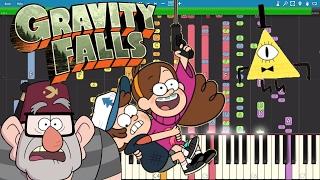 IMPOSSIBLE REMIX - Gravity Falls Theme Song - Piano Cover