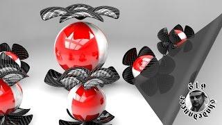 Cinema 4D rigid body dynamics on pokeballs