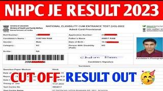 NHPC JE RESULT 2023 | NHPC JE CUT OFF 2023 | How To Check NHPC JE RESULT 2023