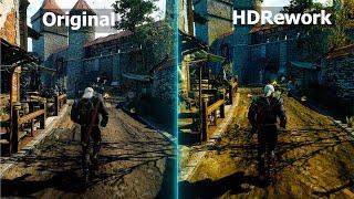 Witcher 3 Original vs HD Reworked Graphics Comparison