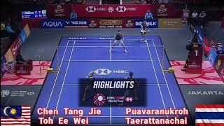 Exciting  Chen Tang Jie/Toh Ee Wei vs Puavaranukroh/Taerattanachai Badminton Mixed Doubles