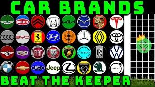 32 Car Brands Beat the Keeper World Cup Marble Race / Marble Race King