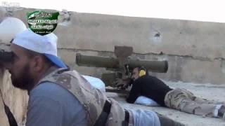 FSA rebels hit SAA AFV with AT 5 9M113 Konkurs ATGM