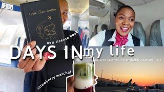 Life Of A Flight Attendant | Early Mornings, Homemade Strawberry Matcha, Home Reserve