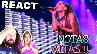 REAGINDO: ARIANA GRANDE - BEST LIVE VOCALS (PARTE 1 REACTING)