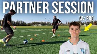 Pro Level Partner Training Session | Full Training Session For Soccer / Football