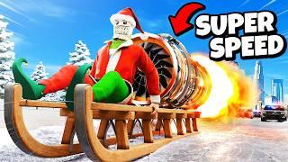 Using SANTA'S Real SLED - GTA 5 RP