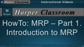 Material Requirements Planning-MRP-Part-1 | Dr. Harper's Classroom