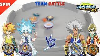 beyblade burst sparking 【Free & Lui VS Lodin & Lodin & Fumiya】 Team battle 베이블레이드 【루이&프리 VS 로딘&후미야】