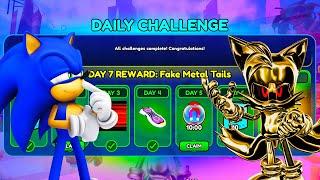 *NEW* How To Unlock Fake Metal Tails FAST in Sonic Speed Simulator! | Day 1-7 Challenges GUIDE