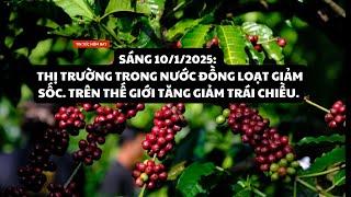 Giá Café sáng 10/1: Thị trường trong nước đồng loạt giảm sốc. Trên thế giới tăng giảm trái chiều.