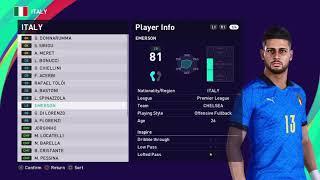 ITALY EURO 2020/2021  PES 2021