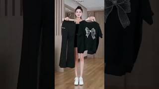 Bitter Bow Short Sleeve T-Shirt Top(Black)#top #tshirts #shorts #youtubeshorts @ZoeStyle1