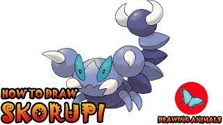 How To Draw Skorupi Pokemon | Drawing Animals