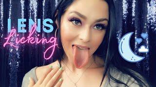 LENS LICKING AND COLLARBONE TAPPING ASMR FOR SLEEP AND RELAXATION 