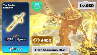 Titan Clockman 2.0 + Golden Excalibur & Event│[EVENT]Skibidi Toilet Battle│Hapeto