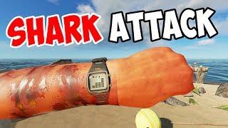 SHARK ATTACKED MY RAFT!! - Stranded Deep - S3E08 - Let's Play Stranded Deep Gameplay