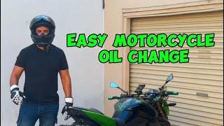 Motorcycle Oil Change | It's that Easy