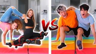 GIRLS VS BOYS GYMNASTIC FLEXIBILITY CHALLENGE!!