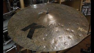 Zildjian 20" K Custom Special Dry Crash Cymbal-Demo of Exact Cymbal-1595 grams