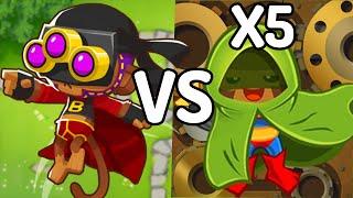 BTD6 Plasma Monkey Fan Club VS. 5 BTD5 Super Monkey Fan Clubs