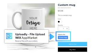 How to add upload button in wix 2023