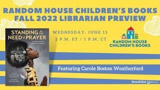 Random House Children’s Books Fall 2022 Librarian Preview