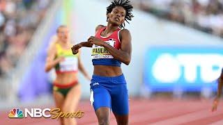 Paulino hangs on for 400 finals berth, teenage sensation Talitha Diggs just misses | NBC Sports