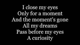 Kansas - Dust In The Wind (lyrics)