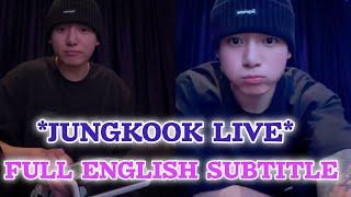 JUNGKOOK LIVE VIDEO WITH ENGLISH SUBTITLESBEST WINTER GIFT FOR ARMYs 